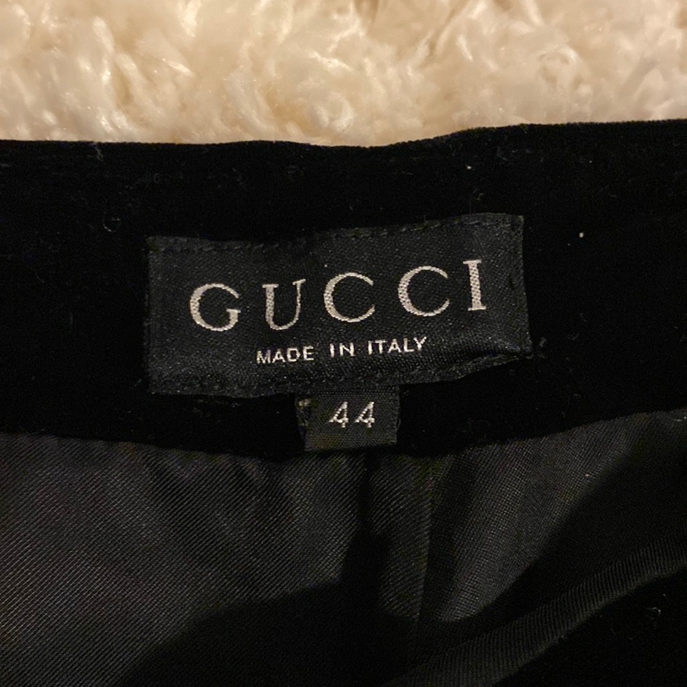 Gucci Black Velvet Pants